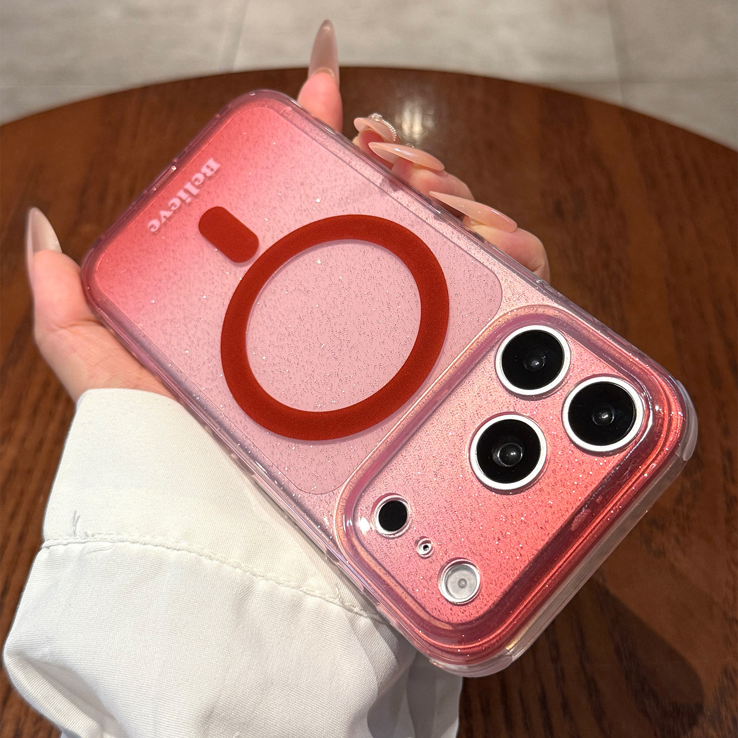适用苹果17promax手机壳新款iPhone17全包防摔17pro红色闪粉磁吸16小众保护套15硅胶por透明pm超火高级感女款