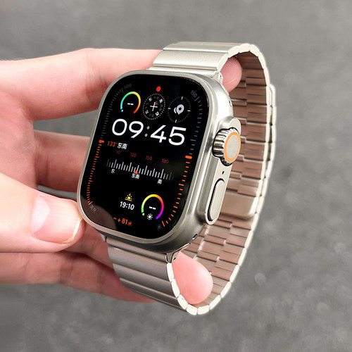 适用iWatch哑光强磁吸金属表带