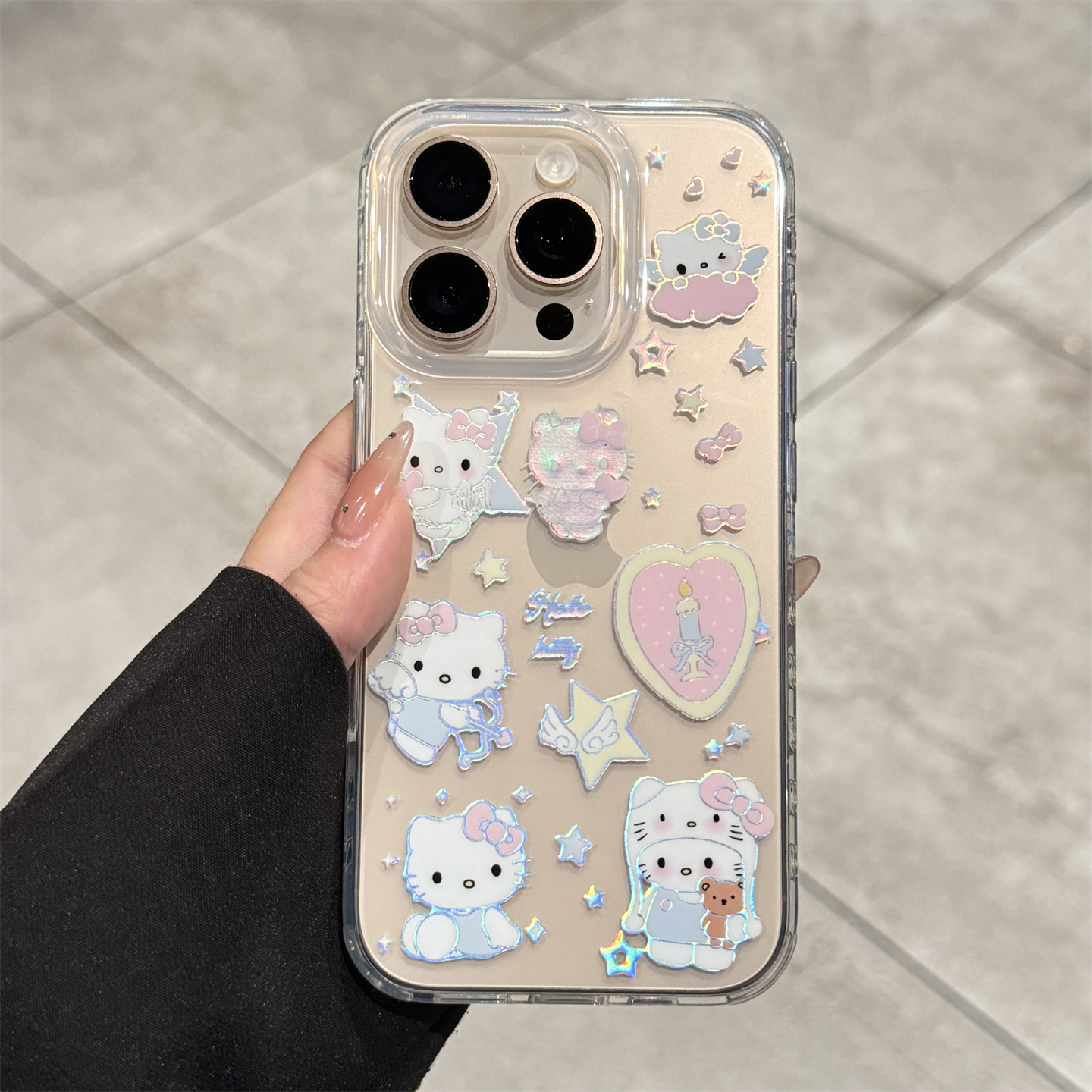 适用苹果16promax手机壳新款iphone16创意hellokitty可爱16pro高级感15全包防摔pm透明14pro小众硅胶女款网红