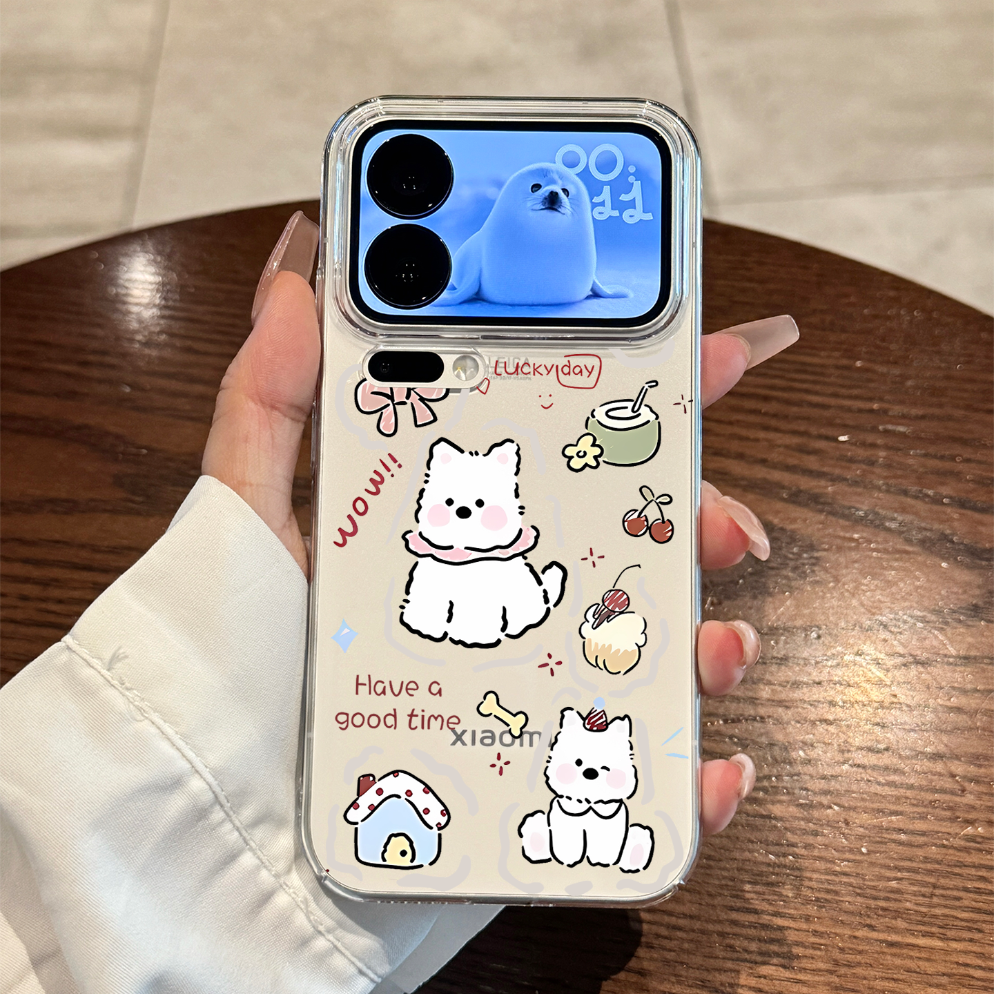 适用于小米17系列手机壳西高地狗