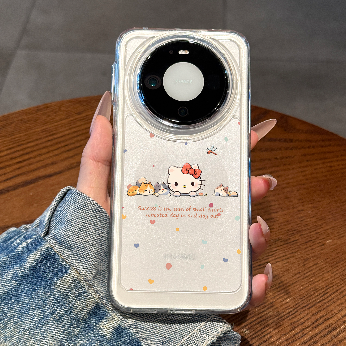 适用华为mate80手机壳新款mate80promax透明小众mate70全包防摔mate60pro高级感波点kt猫+硅胶女款m60保护套,3C数码配件,手机保护套/壳,淘宝优惠券,粉丝福利购,淘宝优惠卷