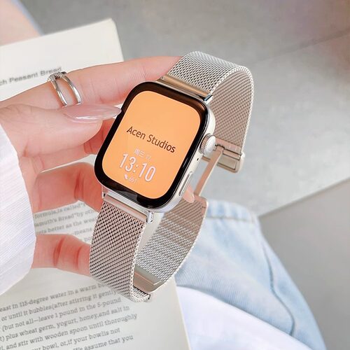 适用华为Fit4/3表带新款华为米兰折叠扣fit2腕带金属watchfit3磁吸二三代专用夏天fit1智能运动nfc替换带女款