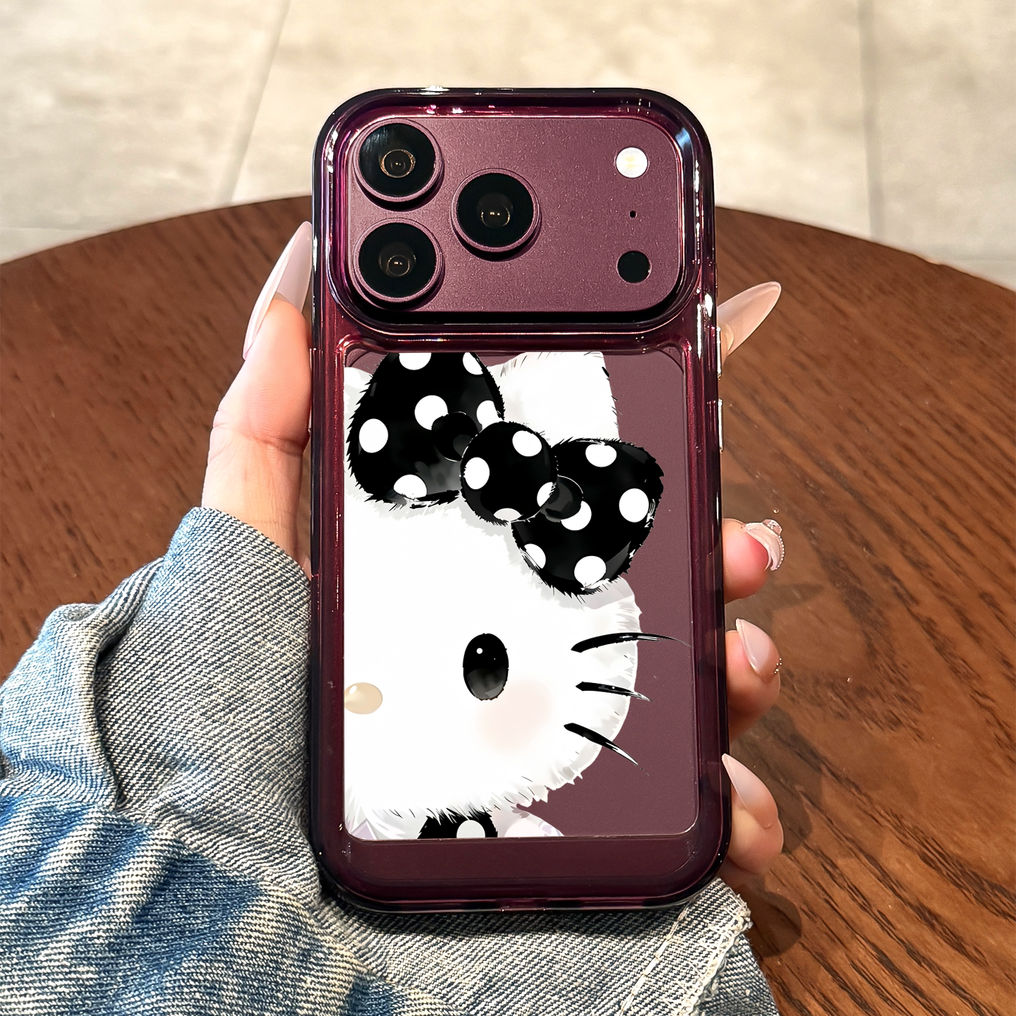 适用苹果18promax手机壳新款iPhone18pro波点蝴蝶结猫咪红色17高级感16全包防摔15透明14硅胶13可爱女款超火