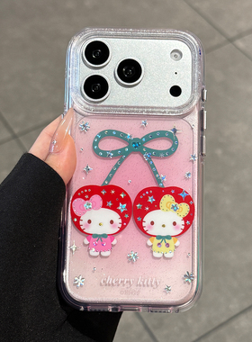 适用苹果17promax手机壳新款iphone17粉色hellokitty猫17pro可爱16透明15全包防摔14高级感pm硅胶小众女网红