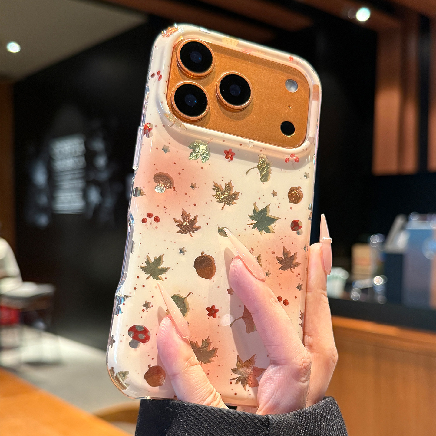 适用苹果17promax手机壳新款iPhone17pro渐变秋冬
