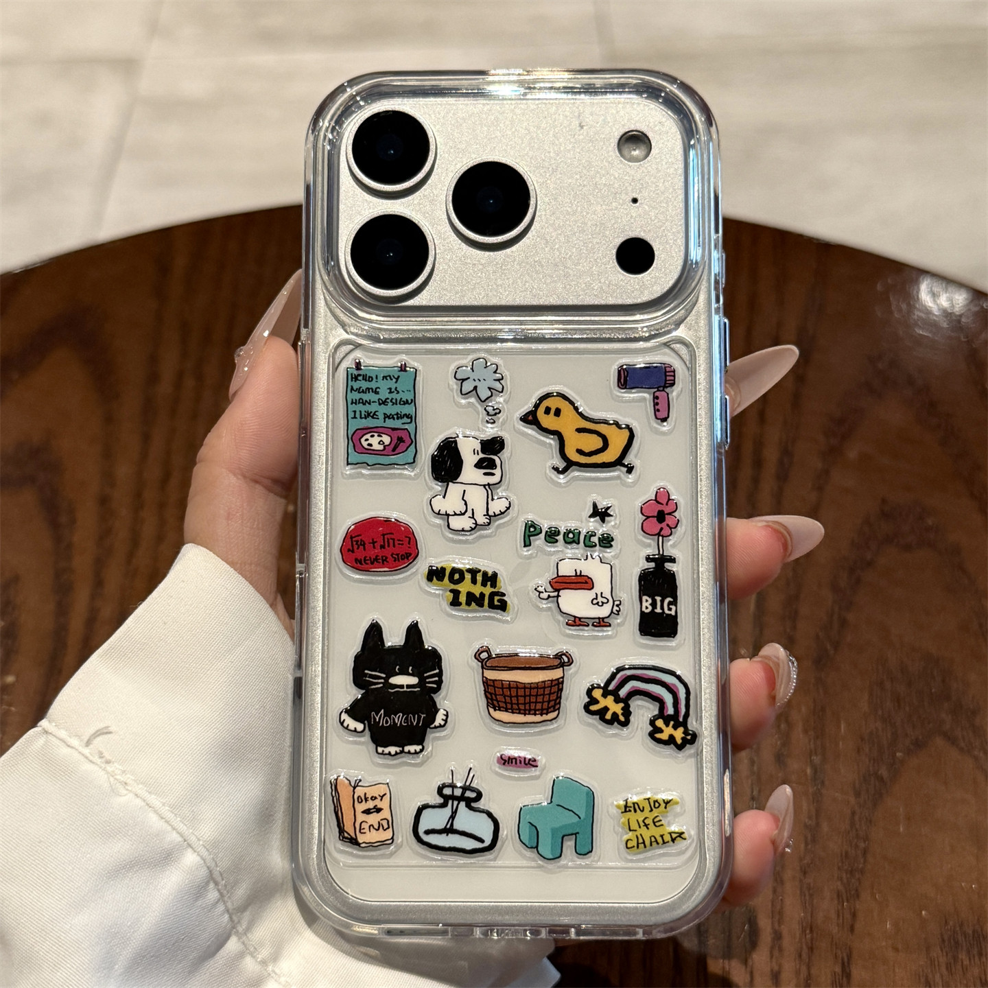 适用苹果17promax卡通可爱贴纸