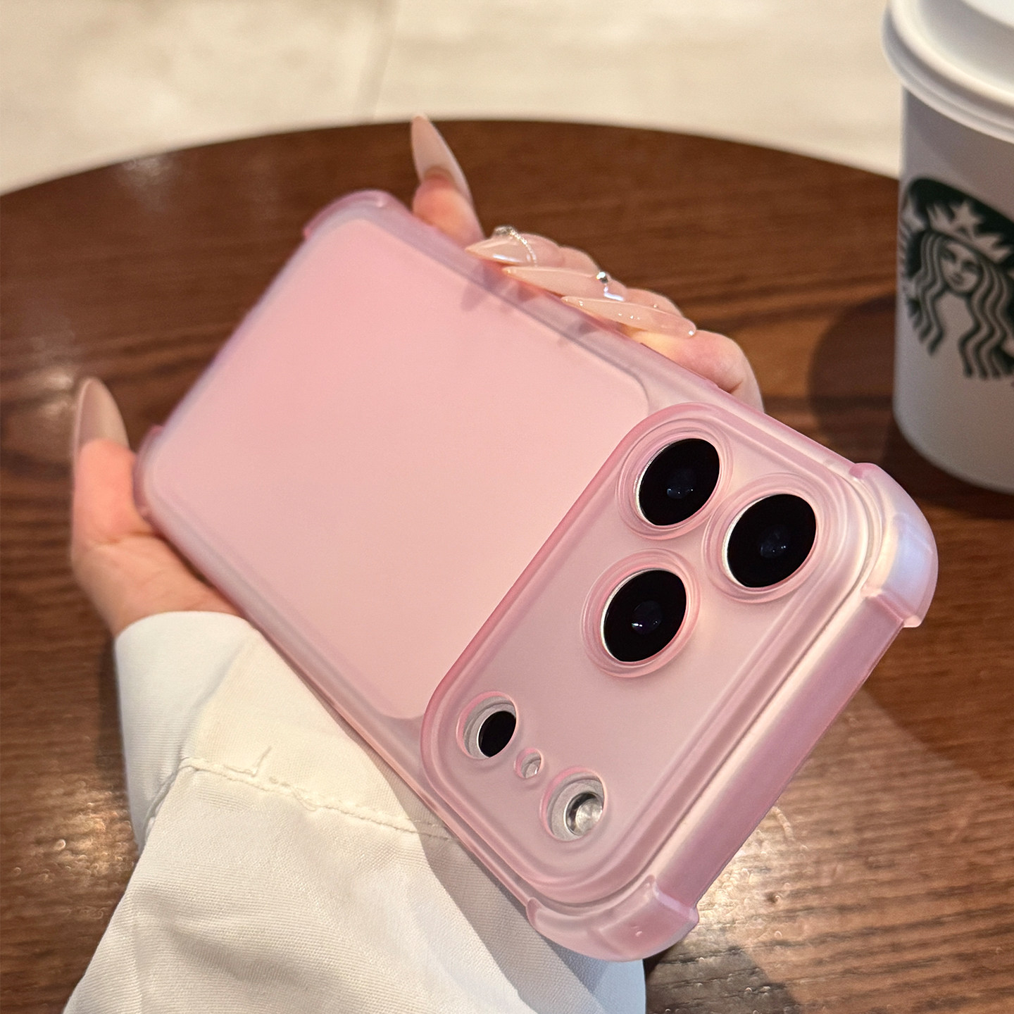 适用于苹果手机壳四角防摔冰雾