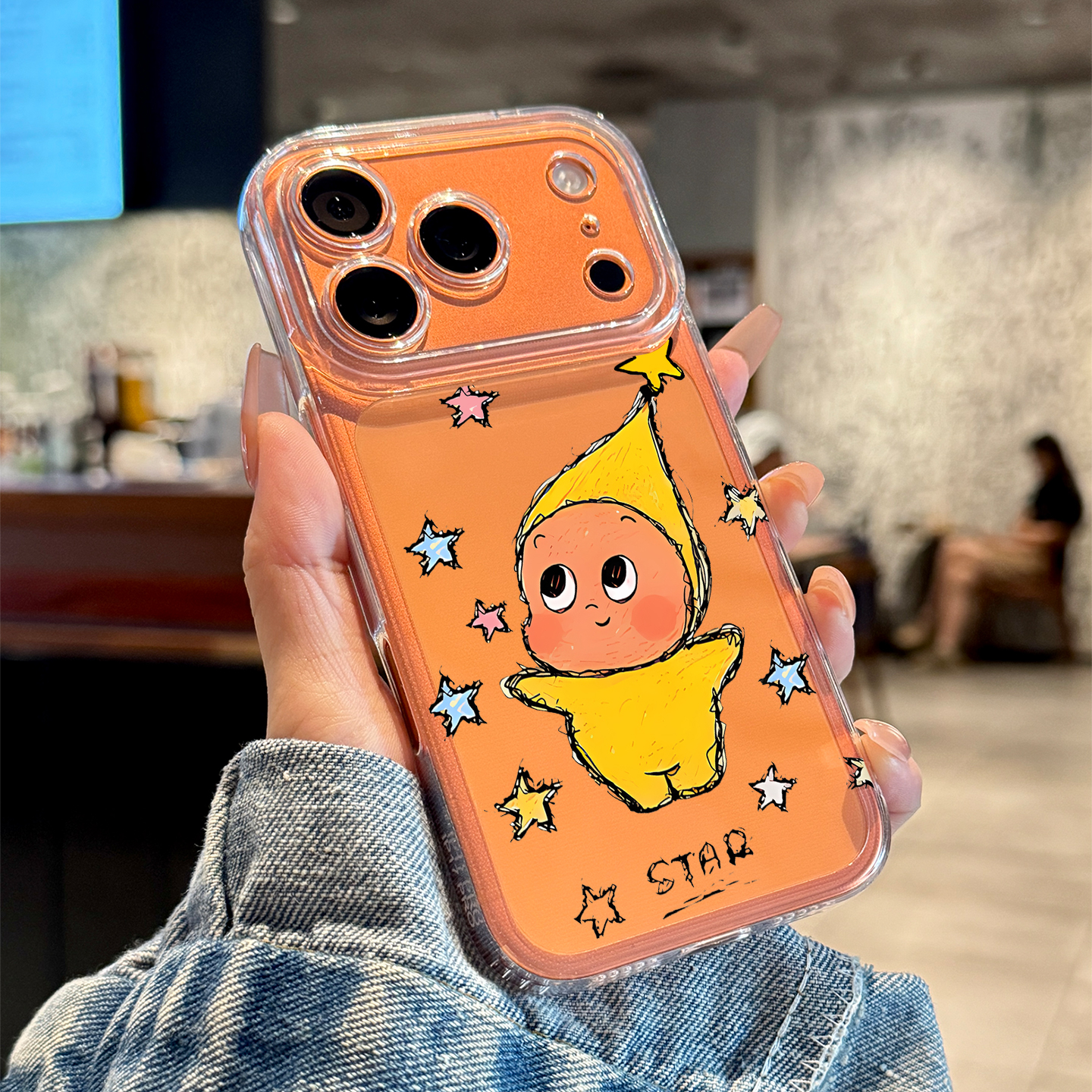 适用苹果17promax星星人软壳