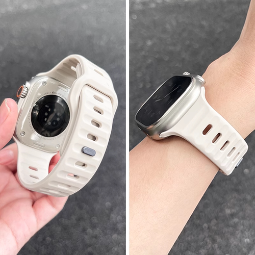 iWatchUltra按扣式运动硅胶表带