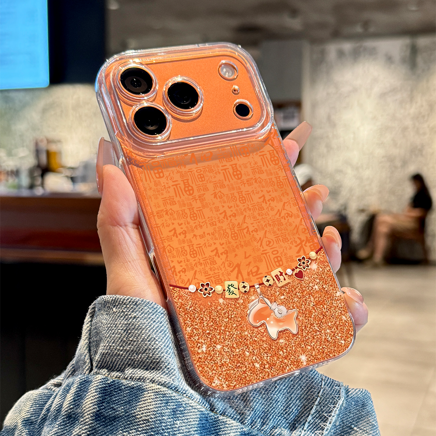 适用苹果17promax百福小马手机壳