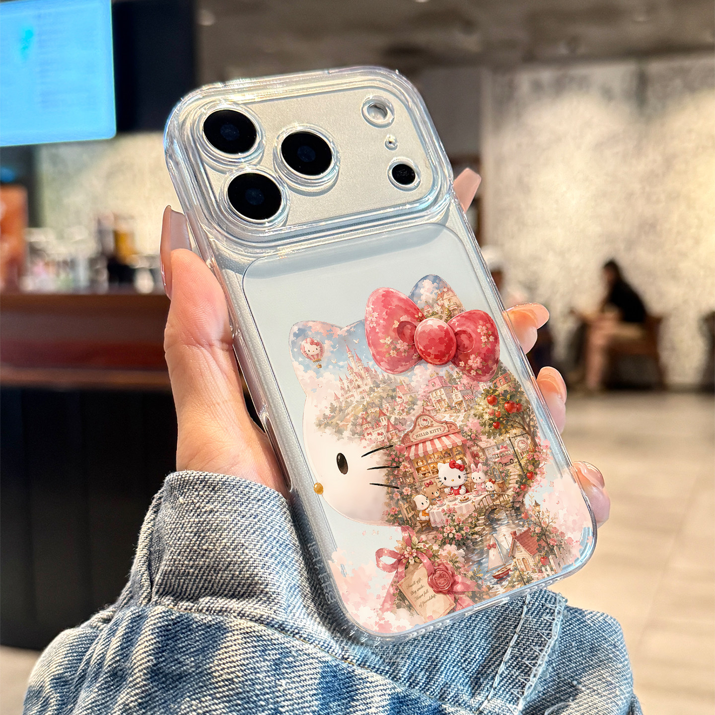 适用苹果17promax手机壳鲜花kt猫iPhone17新款17