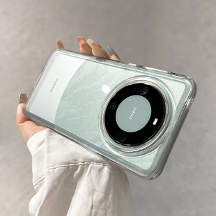 素皮 全包防摔mete透明RS非凡大师翻盖por高级感男女款 圣铂适用华为mate60pro手机壳mate70保护套新款 m60pro