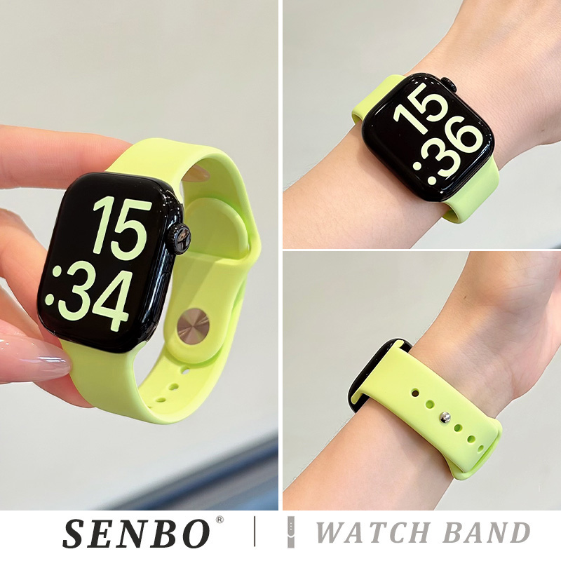 适用苹果iwatchs11手表带s10新款液态硅胶表带ultra3运动透气applewatch9/8/7/6秋冬回环se代男女款高级腕带