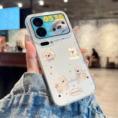 适用于小米17系列手机壳西高地狗