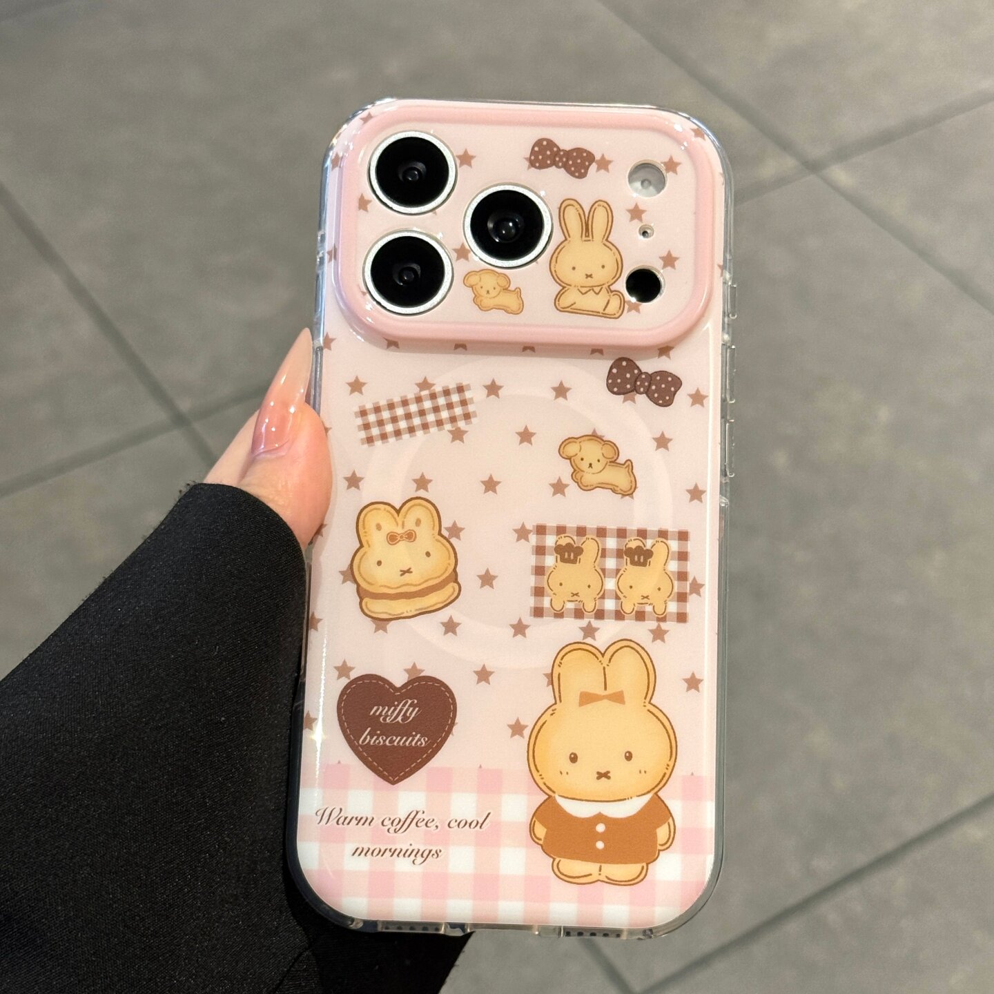 适用苹果17promax手机壳新款iPhone17饼干米菲兔17pro高级感可爱16少女超好看15的全包防摔pm磁吸硅胶保护套