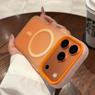 高级感plus硅胶air好看 14超薄13 适用苹果17promax手机壳新款 iPhone17磁吸渐变17pro全包镜头16防摔15男女款