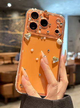 适用苹果17promax手机壳新款iPhone17立体钻石hellokitty可爱17pro高级感ip镜头全包防摔17透明pm小众女款ins