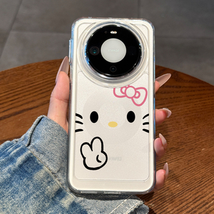 女款 透明m60 mate80promax防摔保护套mate70全包镜头mate60pro高级感比耶kt猫pro 适用华为mate80手机壳新款