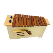 Orffworld奥尔夫天地儿童音条类打击乐器红檀木13音变调木琴低音