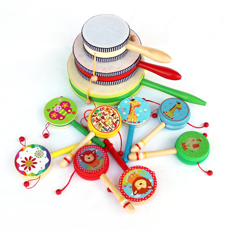 ORFF拨浪鼓儿童玩具木质玩具