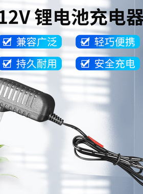 德力普12v锂电池专用手枪钻螺丝刀手电钻智能充电器500mah12.6伏