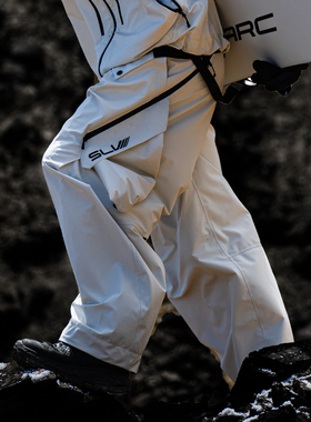 SILVERARC 专业滑雪裤女款男防水防风单板保暖防寒滑雪服裤子冬季