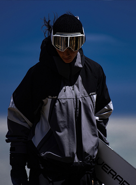 SILVERARC 滑雪服套装女款情侣单板美式宽松防水保暖滑雪衣裤男款