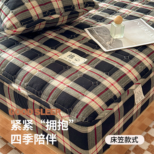 A类全棉纯棉夹棉床垫保护罩床笠