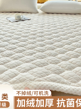五星级酒店A类冬季牛奶绒床垫家用软垫加厚垫子卧室榻榻米床褥子