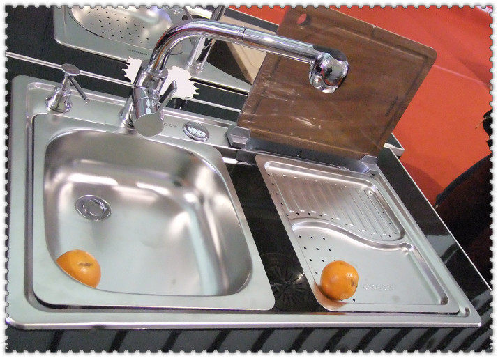 意大利高档正品高尔丹专卖店进口304#优质不锈钢水槽单槽cn8866
