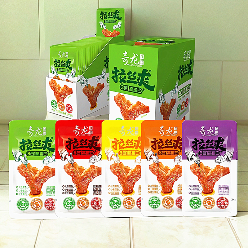 张奇龙拉丝爽袋装手撕素肉