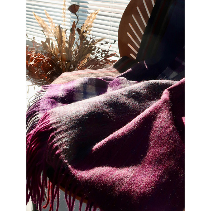 糖皮出品 新年回馈款 紫气东来 格子条纹撞色 冬季保暖羊毛围巾,服饰配件/皮带/帽子/围巾,围巾/丝巾/披肩,淘宝优惠券,粉丝福利购,淘宝优惠卷