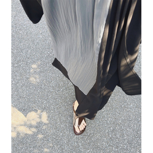 多层次不对称 无死角 撞色松紧腰醋酸半身裙 云裁霓裳 糖皮出品