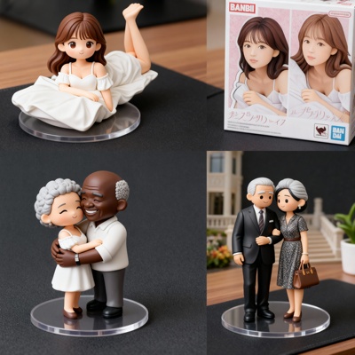 3d真人手办建模定制打印人偶全彩立体模型人像制作照片还原q版