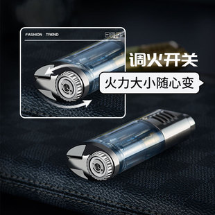 F139充气防风打火机个性造型可循环充气礼盒包装三色可选跨境爆款