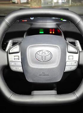 适用于丰田方向盘套真皮手缝23 24款丰田bz3专车专用方向盘套