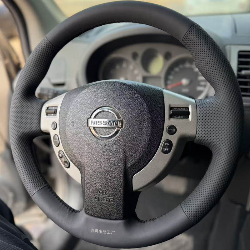 适用于老款奇骏/逍客/NV200专用手缝方向盘套风度MX6全包手缝定制