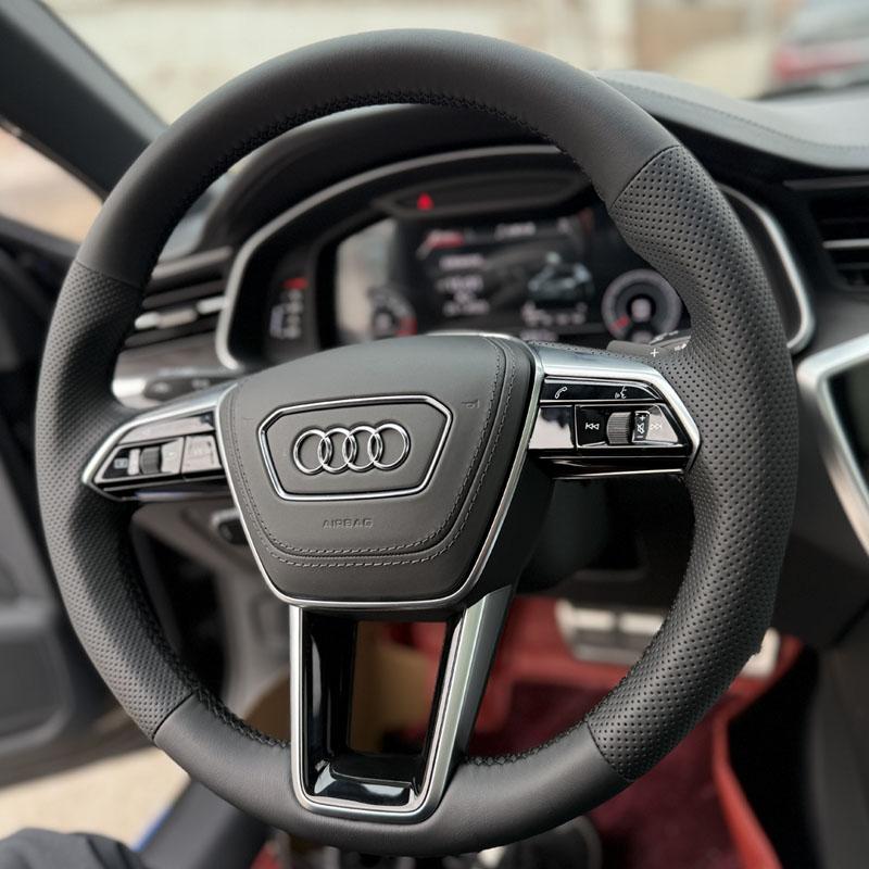 卡果专用真皮全包手缝方向盘套