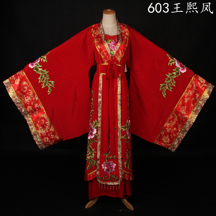 红楼梦王熙凤花旦衣服黄梅戏凤姐服装正旦琏二奶奶服装603大红色
