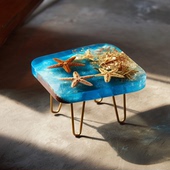 环氧树脂河流桌茶几创意个性 小户型客厅家用简约现代轻奢桌子9901