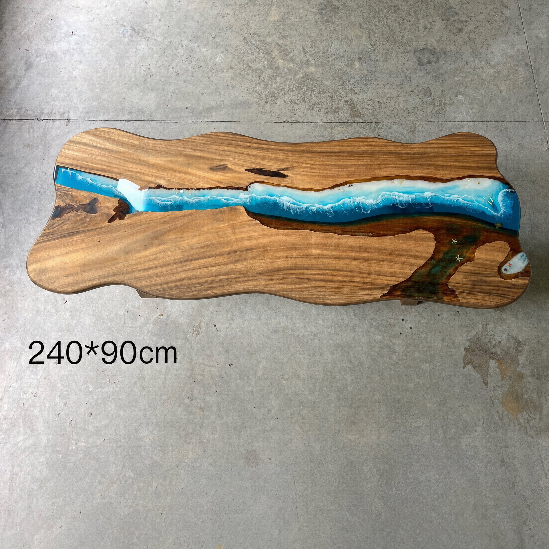 环氧树脂河流桌茶几创意个性小户型客厅家用简约现代轻奢桌子022a