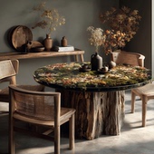 环氧树脂河流桌茶几创意个性 小户型客厅家用简约现代轻奢桌072211