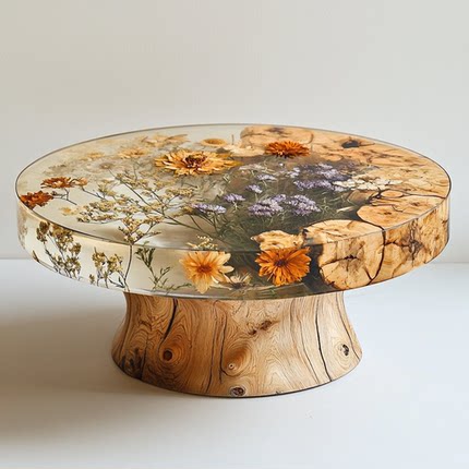 环氧树脂河流桌茶几创意个性小户型客厅家用简约现代轻奢桌子083a