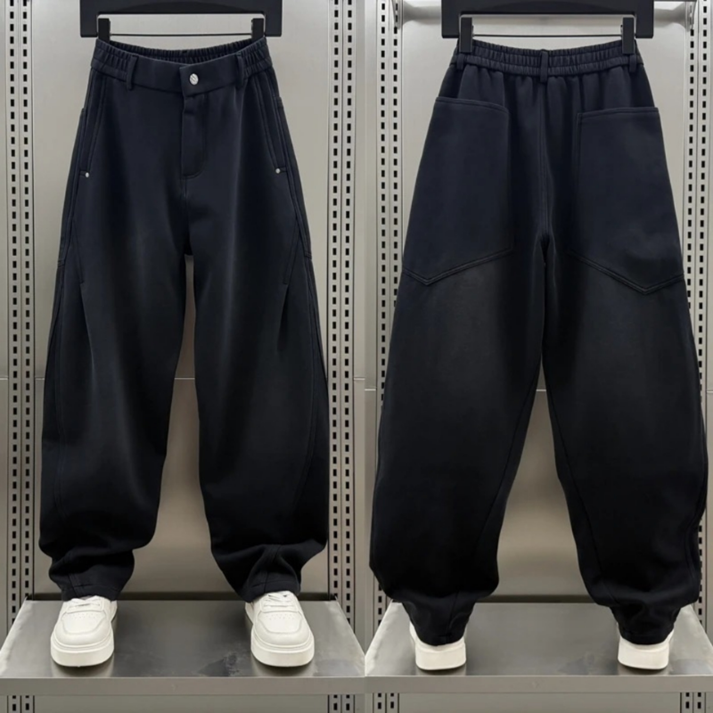 松弛感运动男潮流宽松直筒阔腿裤