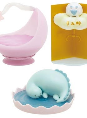 san-x角落生物睡篮场景摆件