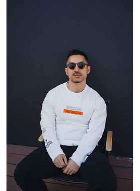 Pro Selection ・日单avir*x印花荧光字母长袖T恤 黑白