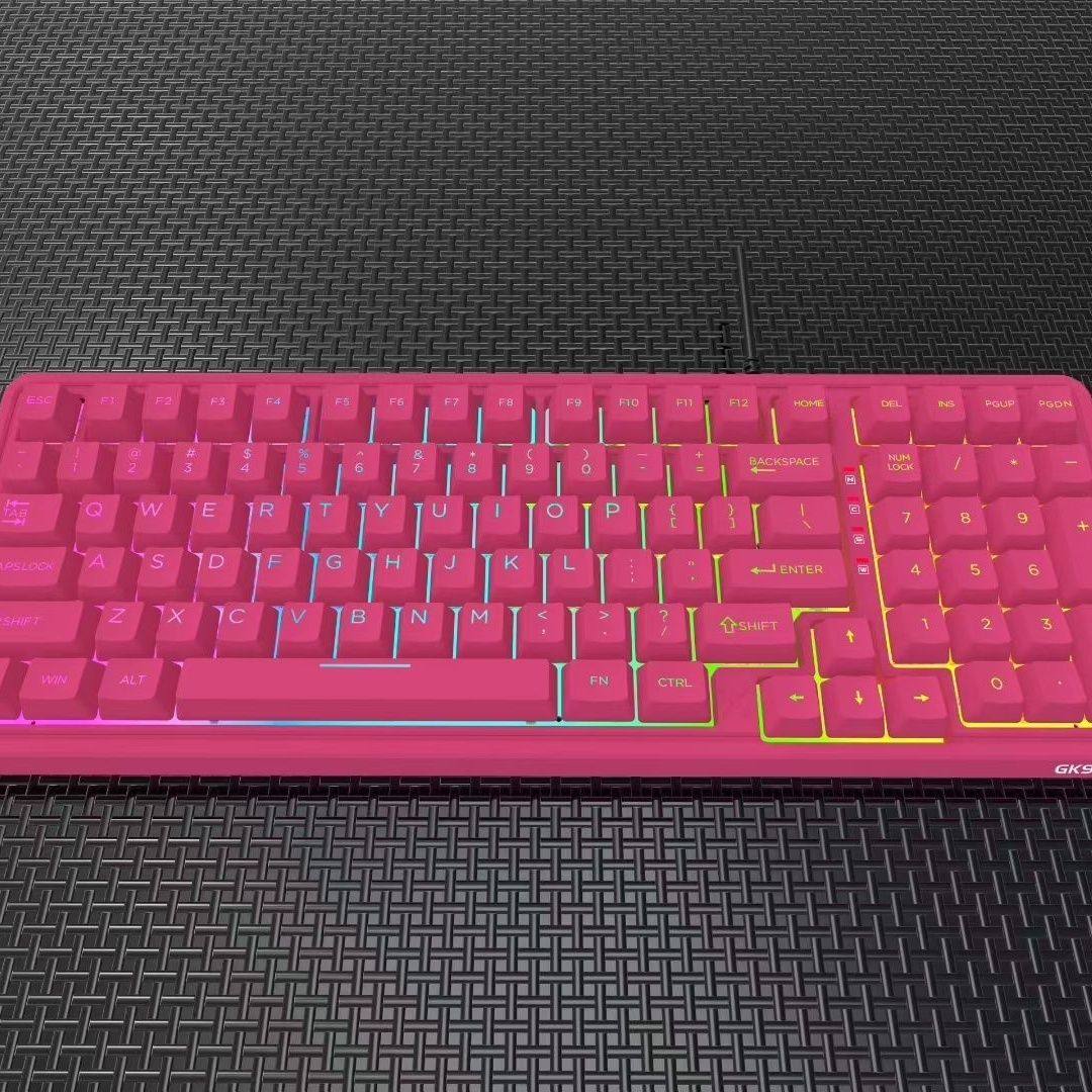 全新GPTX甲品GK970磁轴机械键盘静音网吧款RGB背光游戏三角洲