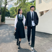 2198情侣装 JK学院风班服