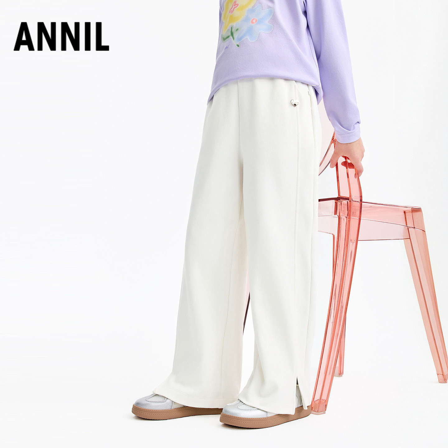 安奈儿童装女童全腰针织单裤2026春新款,童装/婴儿装/亲子装,裤子,淘宝优惠券,粉丝福利购,淘宝优惠卷