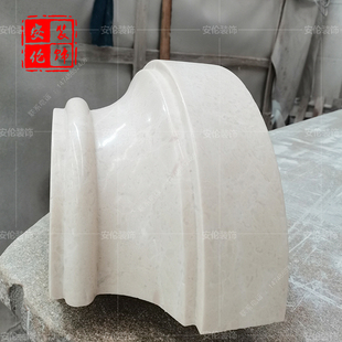 米黄罗马圆柱大理石欧式将军柱石材柱头背景墙别墅豪宅实心柱定做